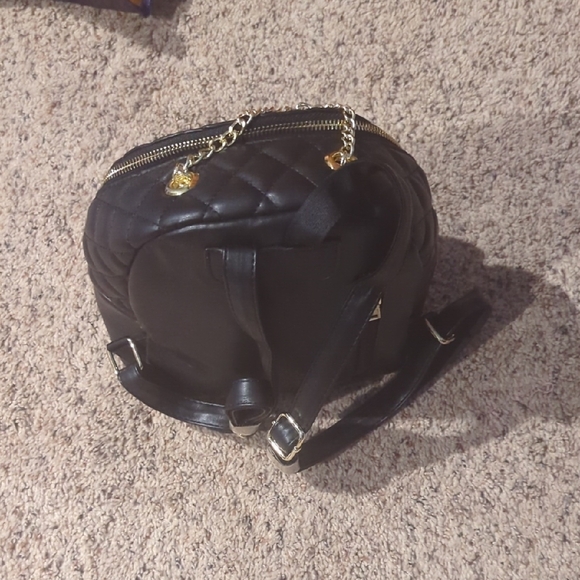 Chic Black Quilted Women's Backpack New Without Tags(New Without Tags) - Picture 3 of 10